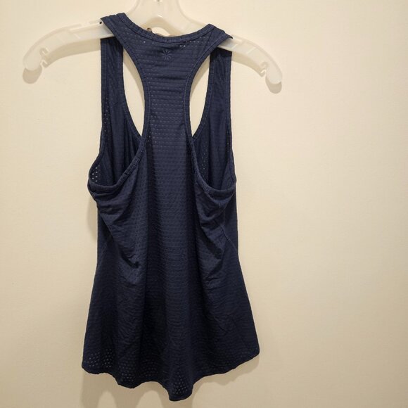 💥$5 ADD ON - Athleta Blue Relaxed Fit Breathable Racerback Gym Tank Top Size S - Picture 10 of 10